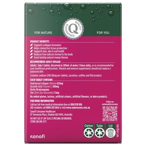 (PRE ORDER) Nature's Own Collagen + Skin Support Effervescent 60 Tablets shelf life 2yrs